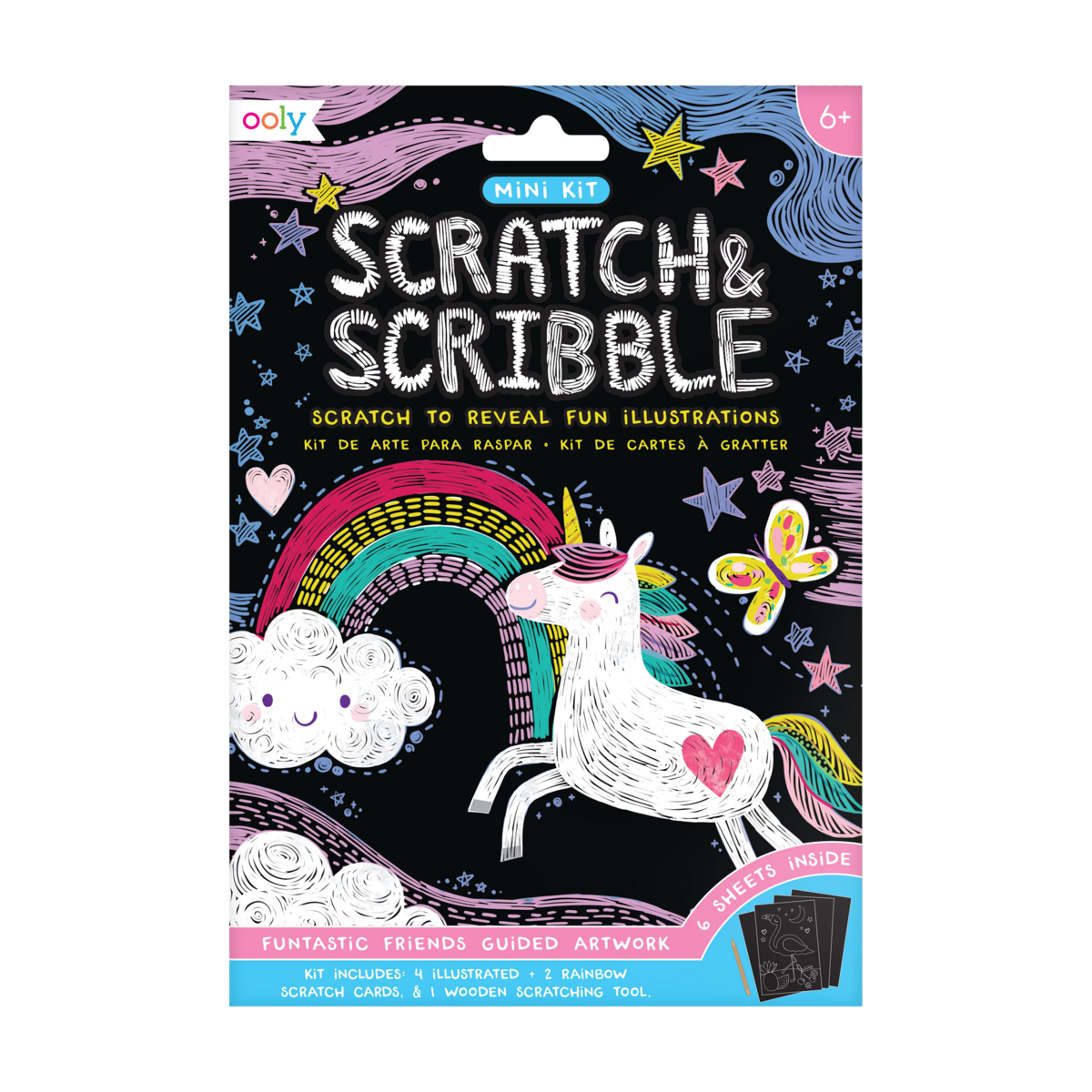 Robot Scratch Art Card - Fun Stuff Toys