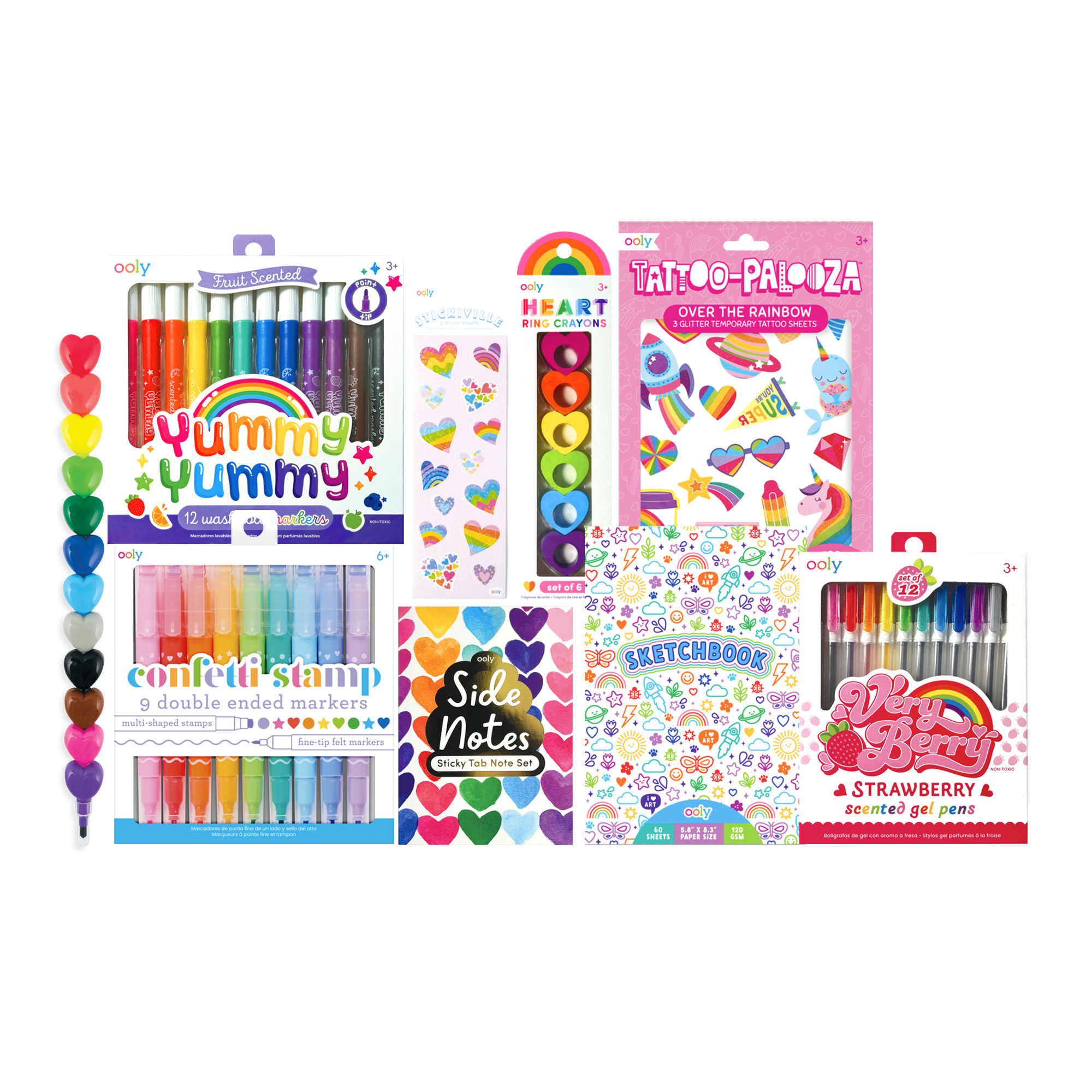 Ooly Confetti Stamp 9 Double Ended Markers