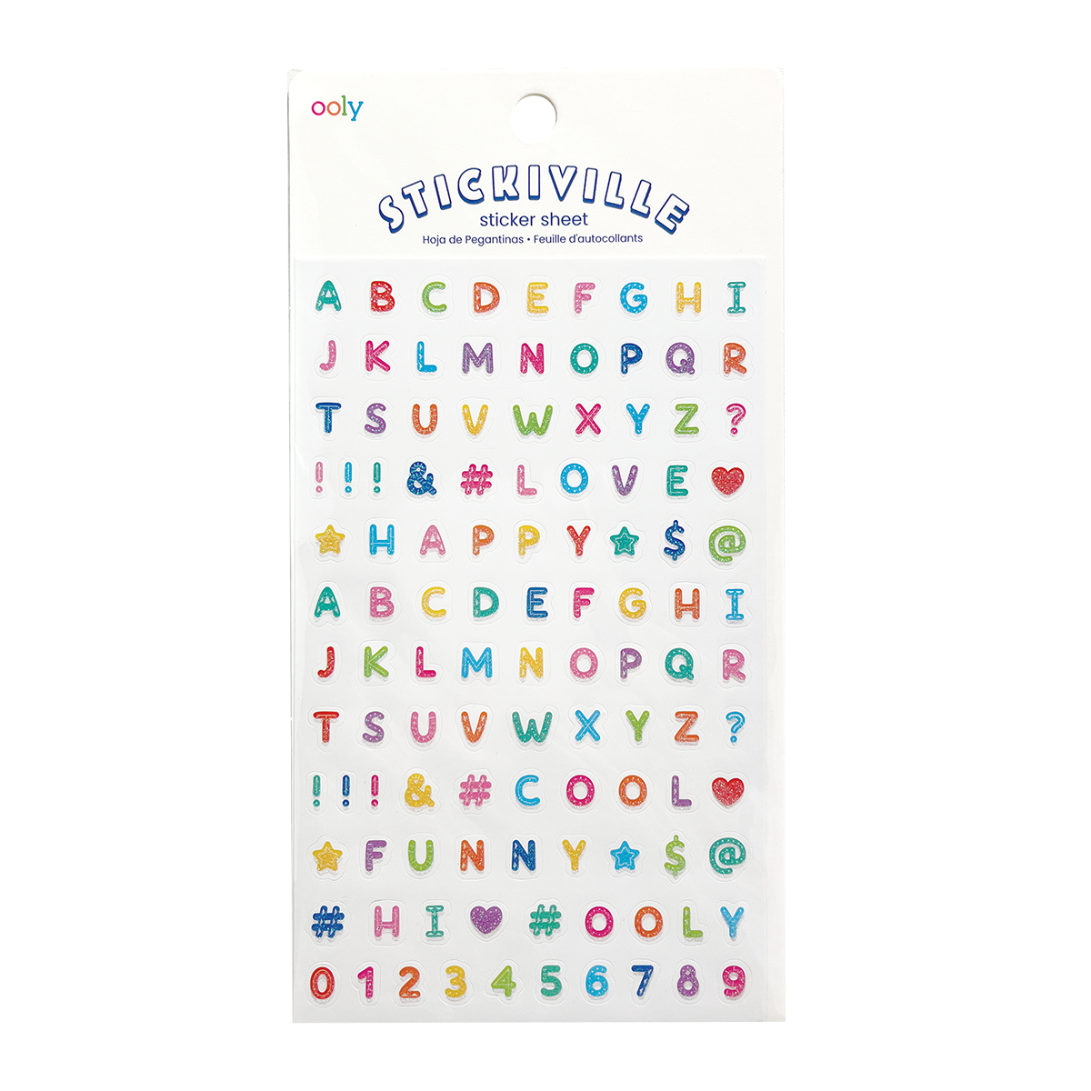 Stickiville Alphabets Stickers - Ooly