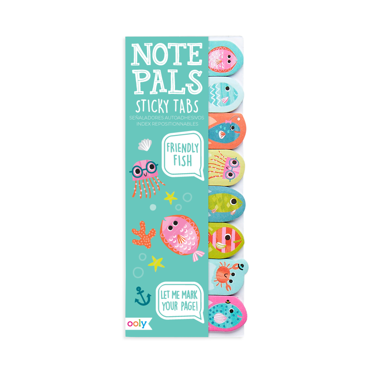 Note Pals Sticky Tabs - Friendly Fish - OOLY
