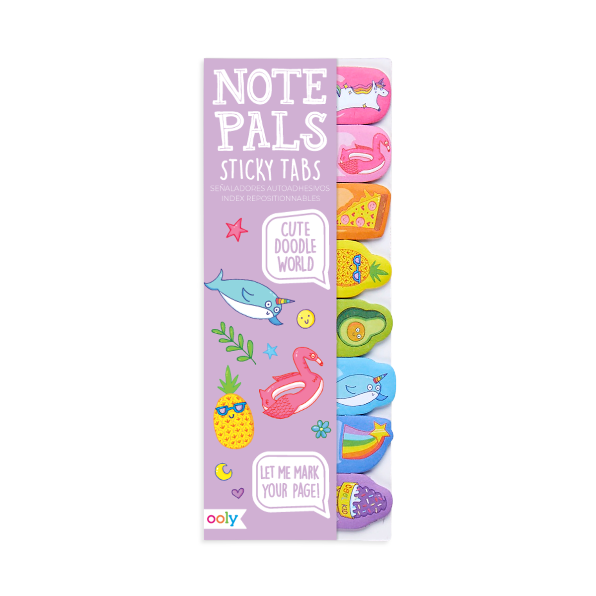 Ooly - Note Pals Sticky Tabs - Cute Doodle World