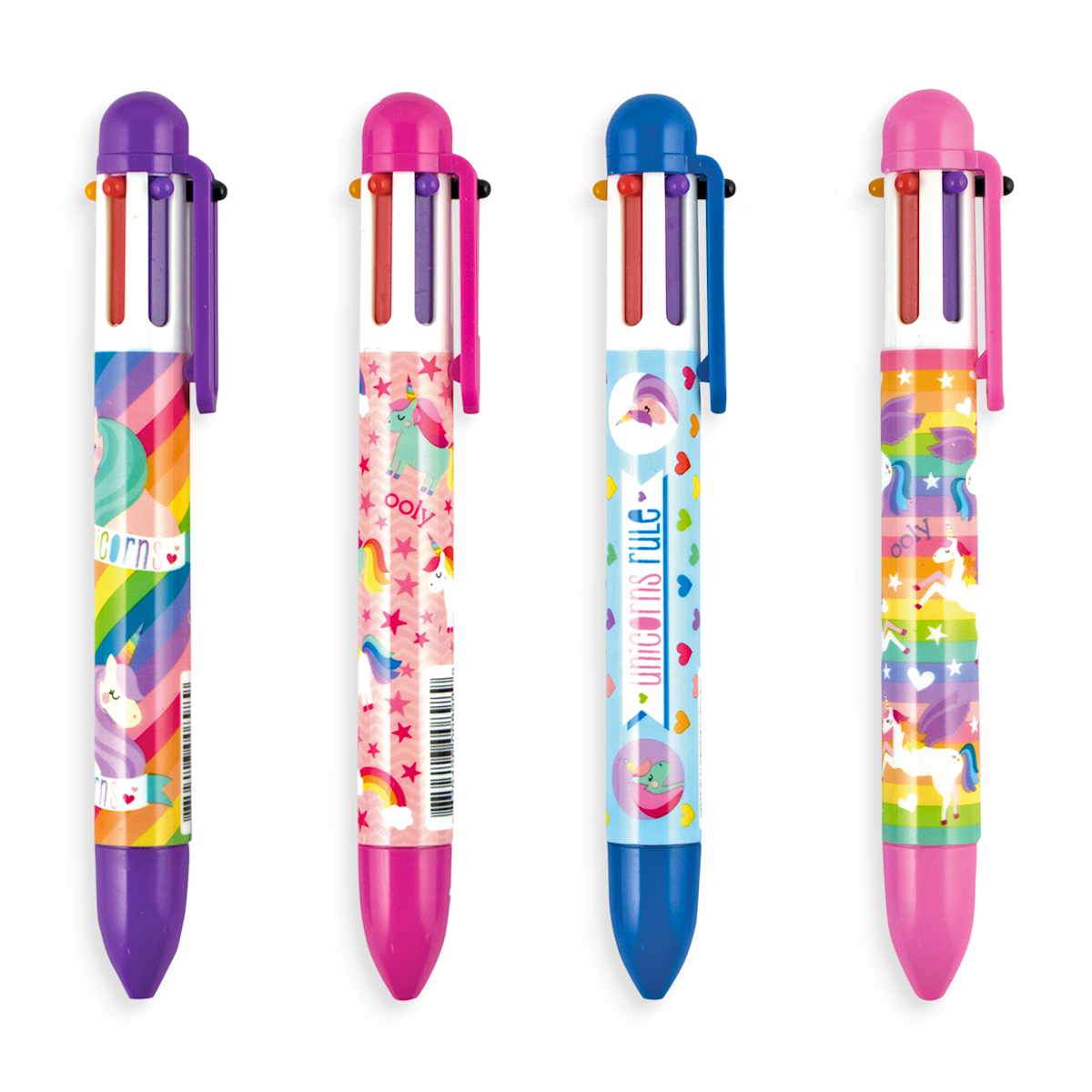 8-in-1 Neon Gel Pen - Retractable Colors - Gifts for Children - Buddy & Barney
