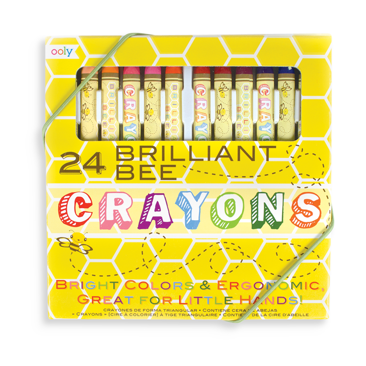 Ooly Brilliant Bee Crayons - Set of 24