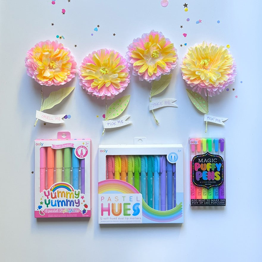 DIY Paper Flowers with OOLY Markers