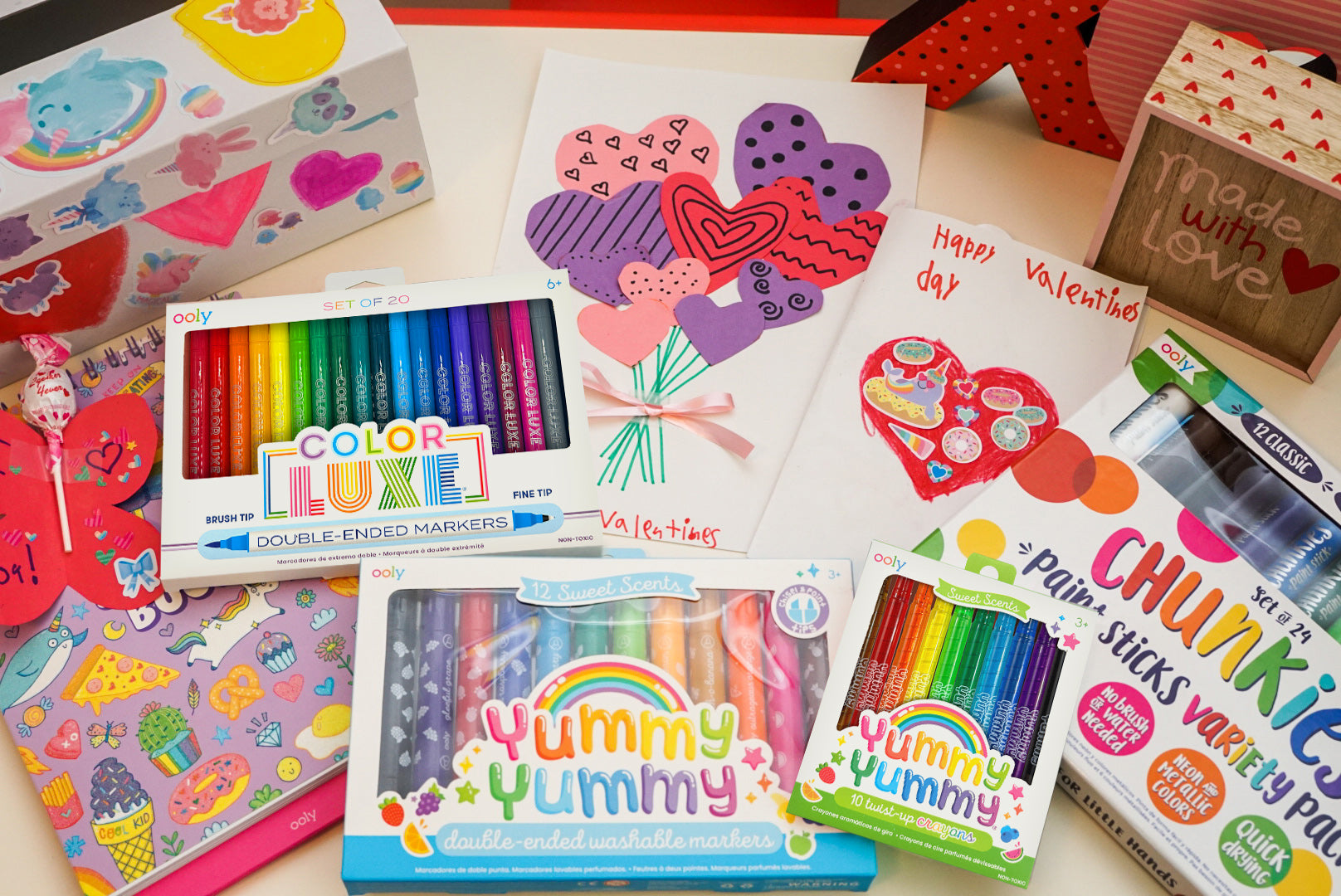 Roses are red, violets are blue, OOLY loves Valentine crafts and your kids will too!