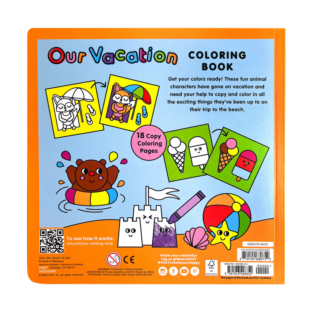 Our Vacation Copy Coloring Book OOLY