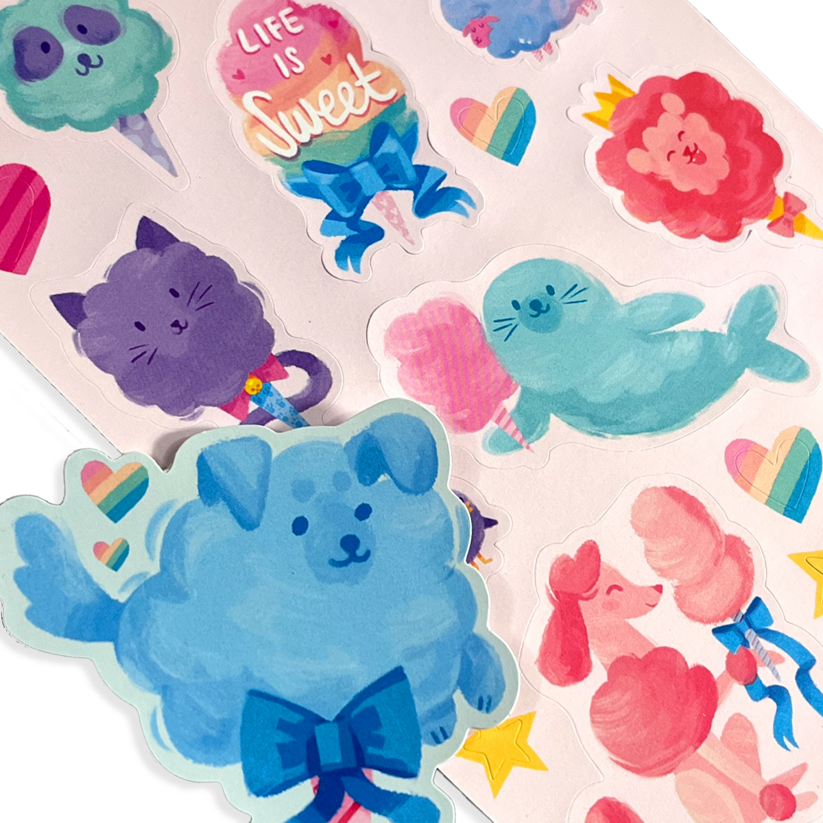 Cotton Candy Stickers