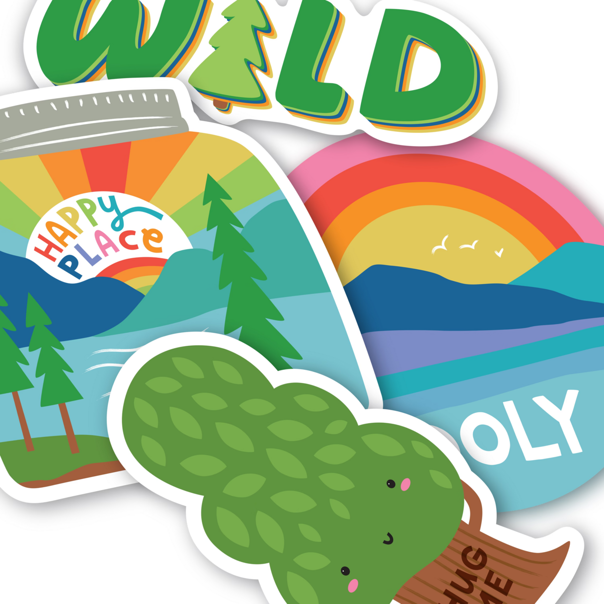 Stickiville Wild Outdoors Vinyl Stickers - Ooly