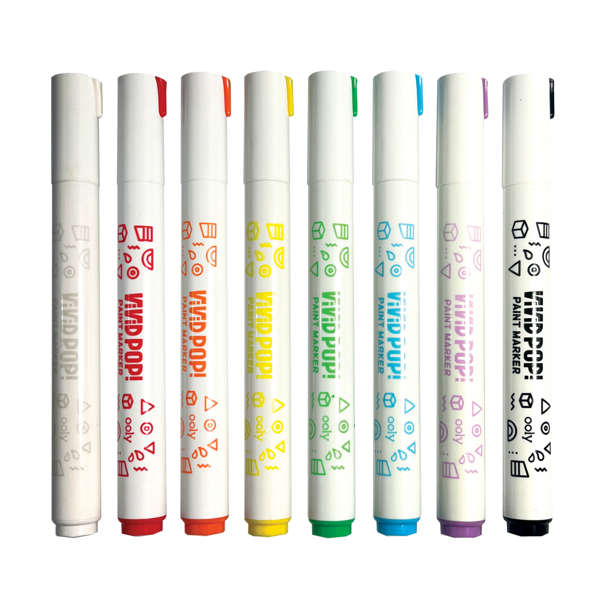 Ooly Vivid Pop! Water Based Paint Markers 8 Pack - Suite Child