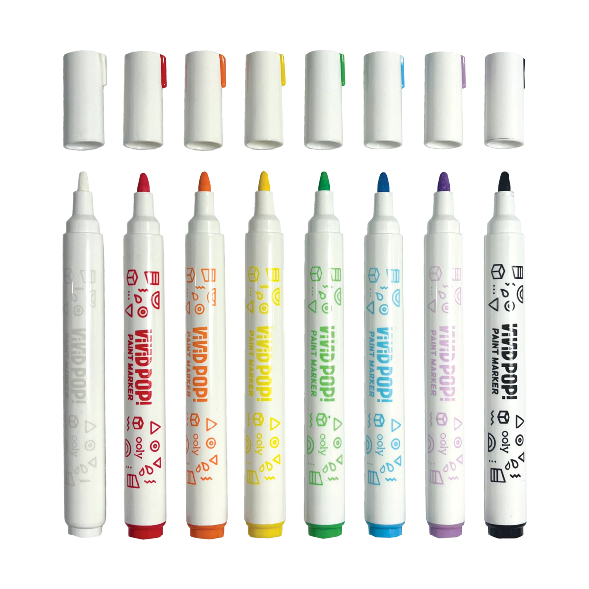 Ooly Vivid Pop! Water Based Paint Markers 8 Pack - Suite Child