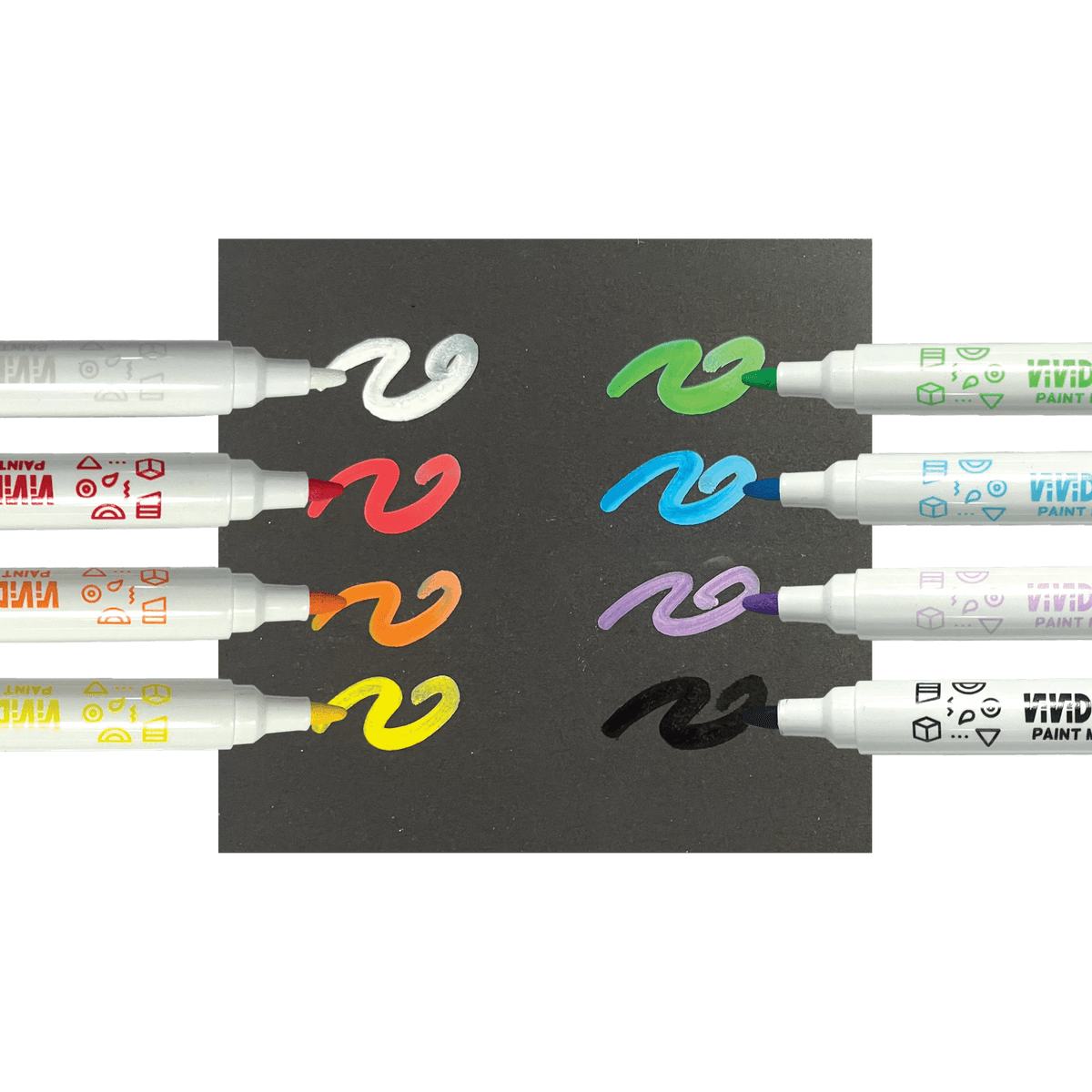 Vivid Pop! Water Based Paint Markers - Set of 8 - OOLY