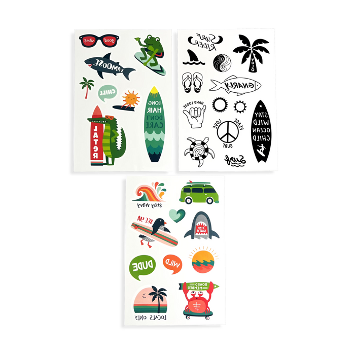 Tattoo-Palooza Temporary Tattoos - Over the Rainbow - 3 Sheets - OOLY