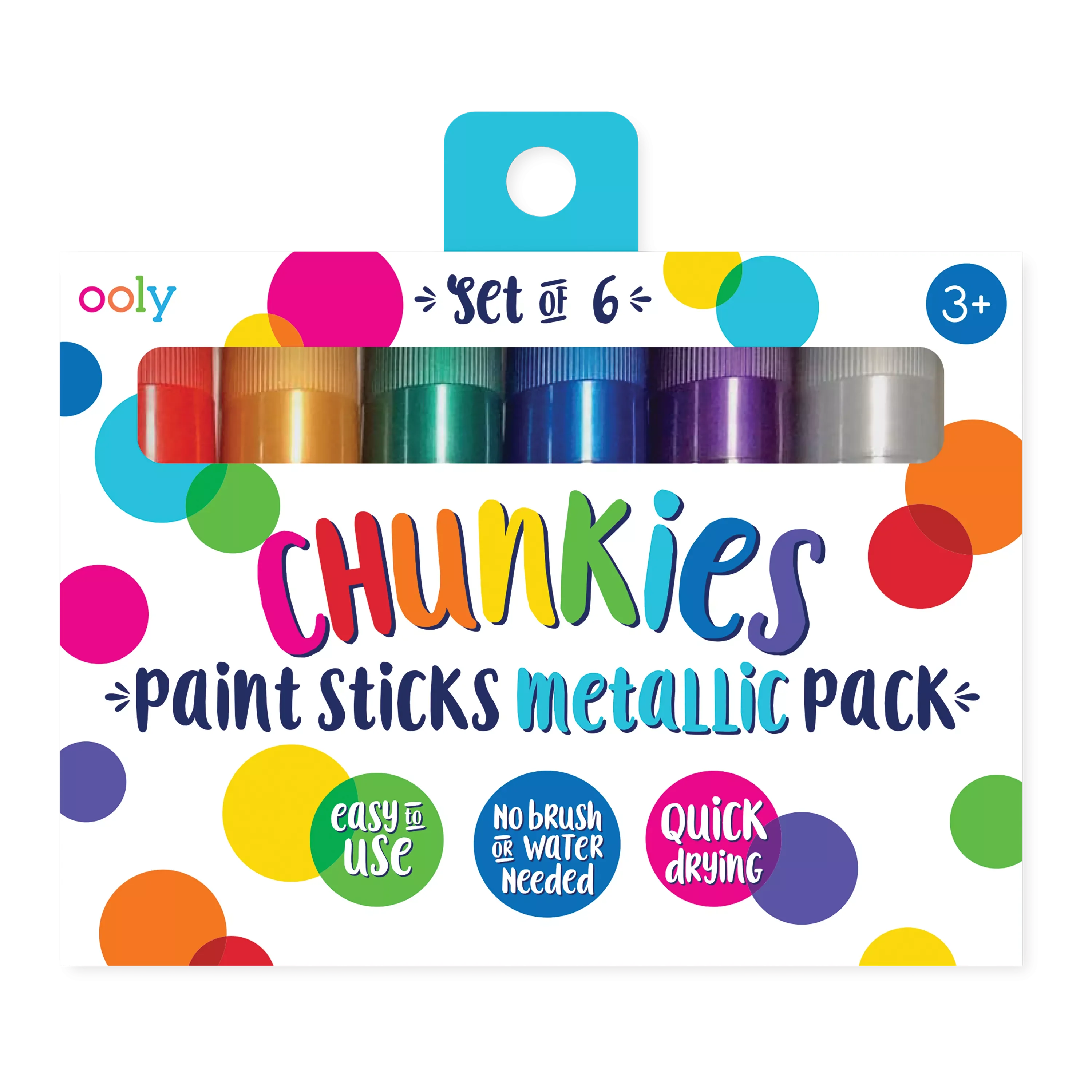 OOLY Chunkies Paint Sticks Metallic pack in packaging