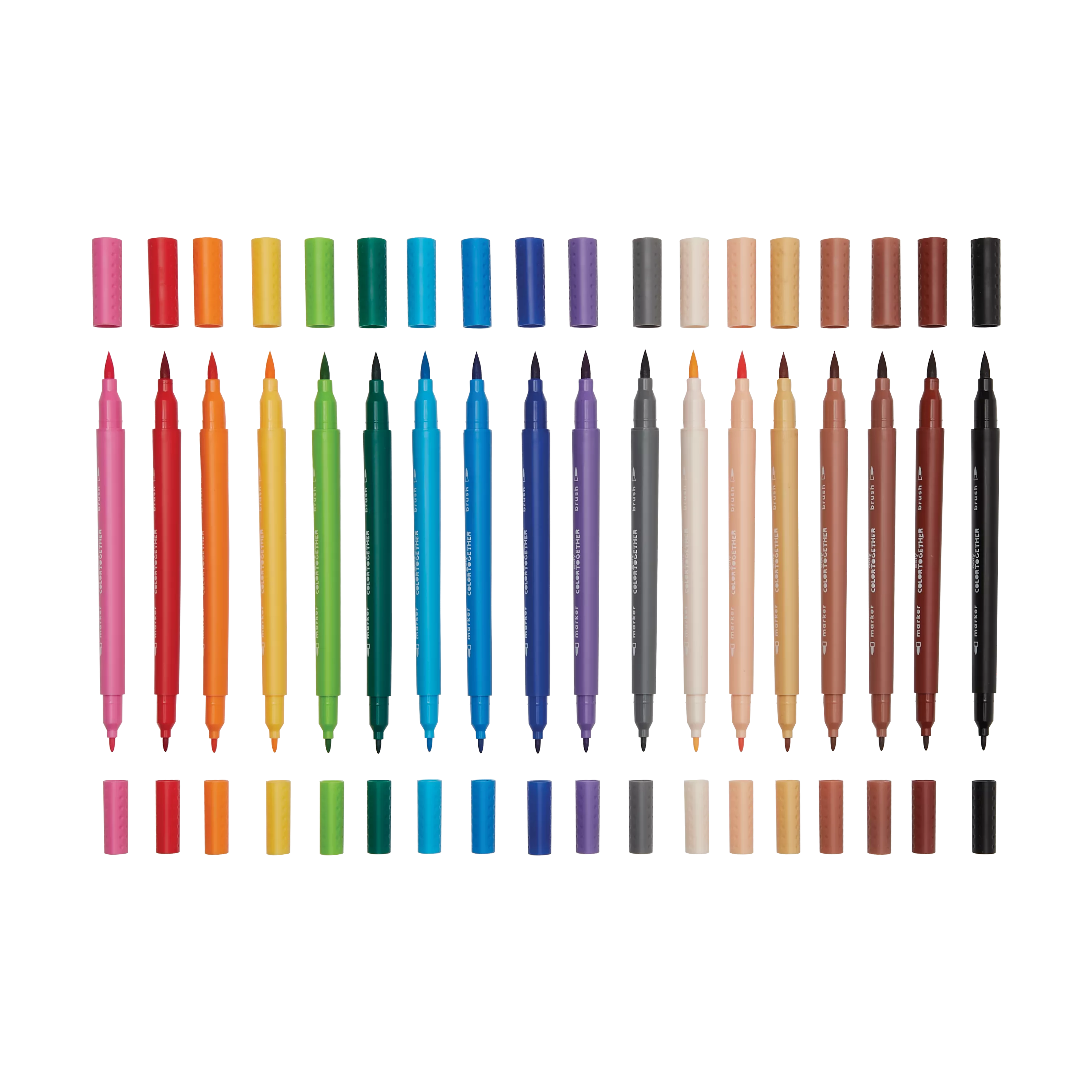 OOLY Color Together Markers Set of 18 Uncapped Row