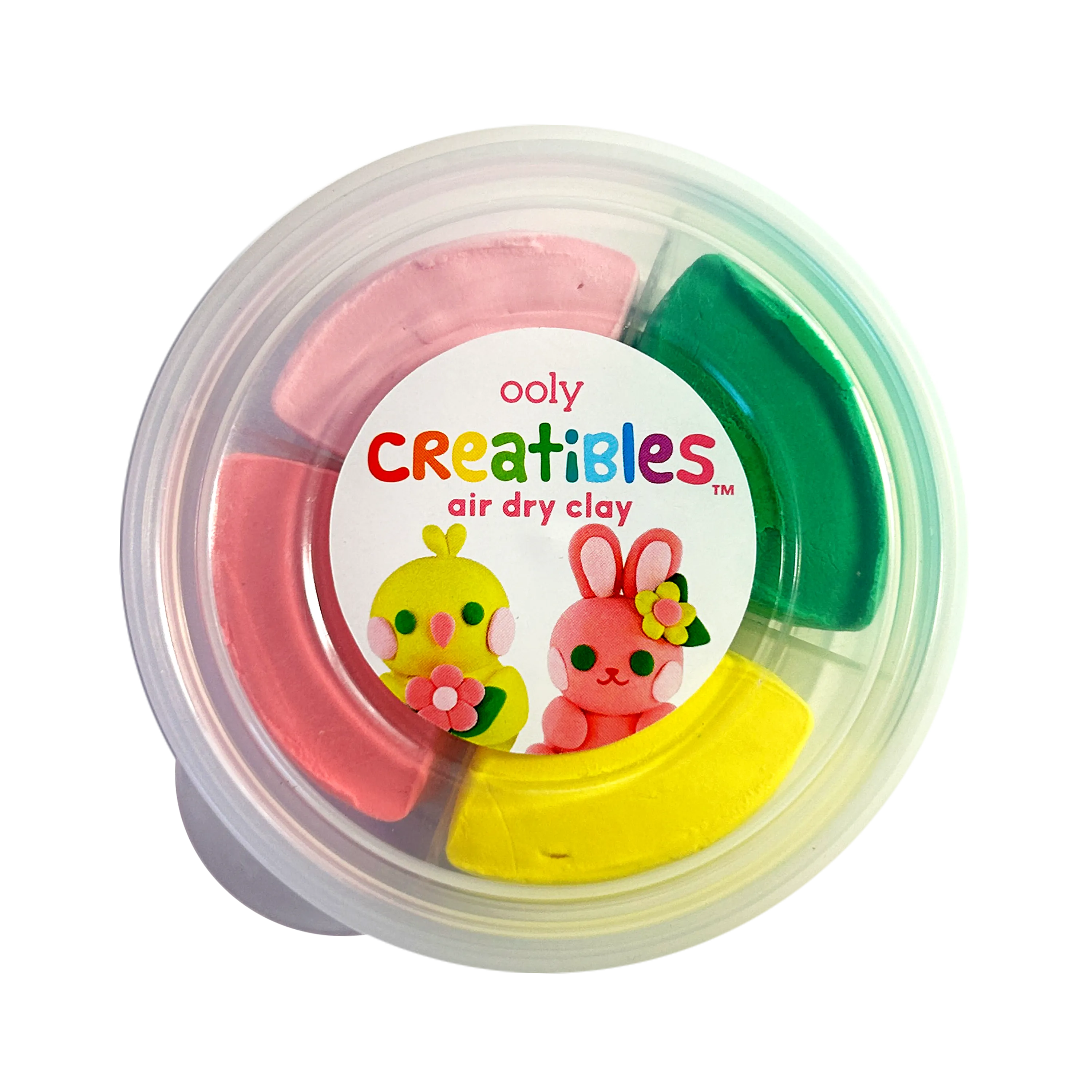 Closed tub of air dry clay from Creatibles Mini Air Dry Clay Kit - Garden Pals BFFs