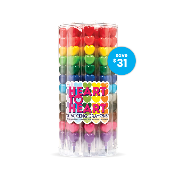 Stacking Crayons Heart Stacking Crayons - Grandrabbit's Toys in