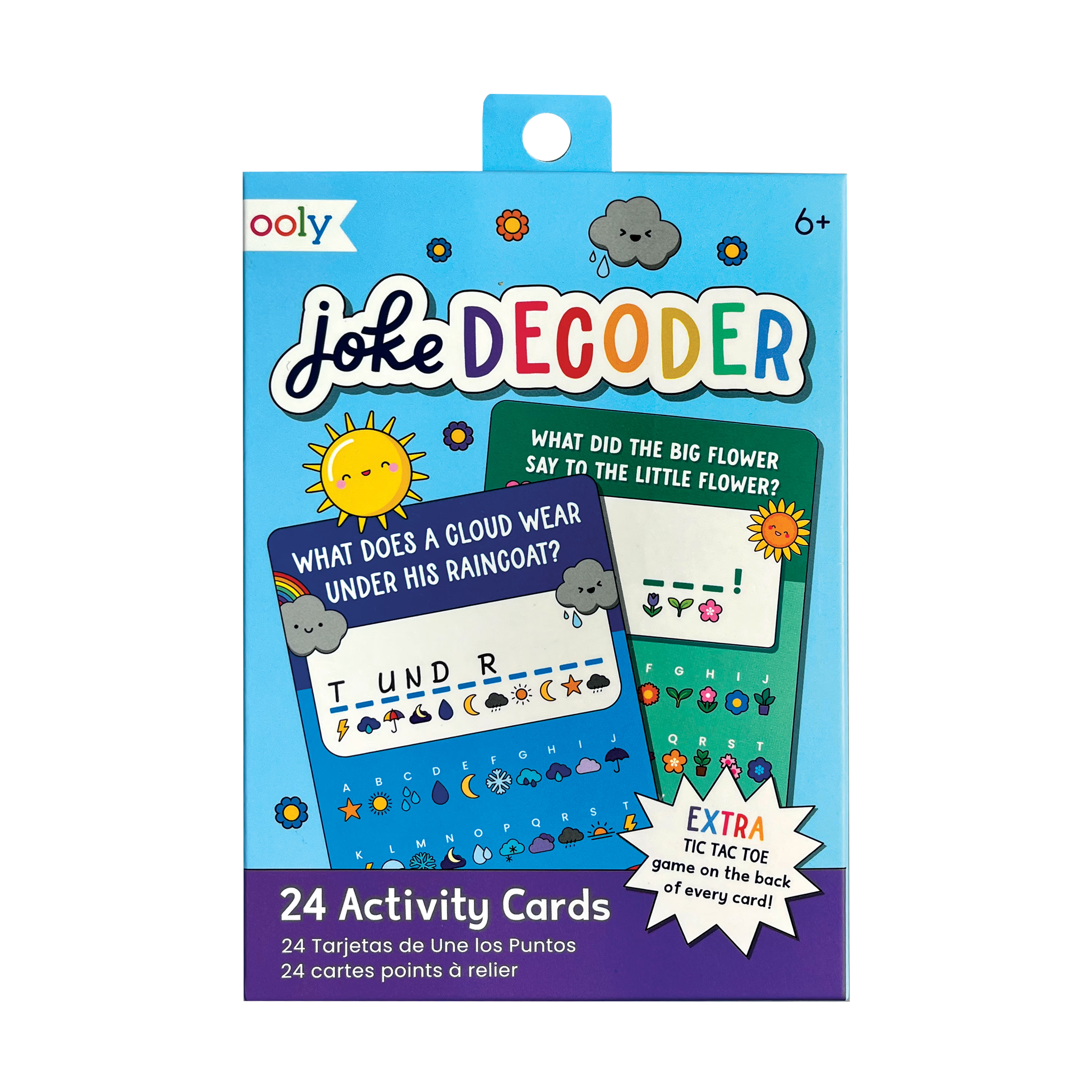 OOLY Joke Decoder Paper Games activity cart set front of packaging