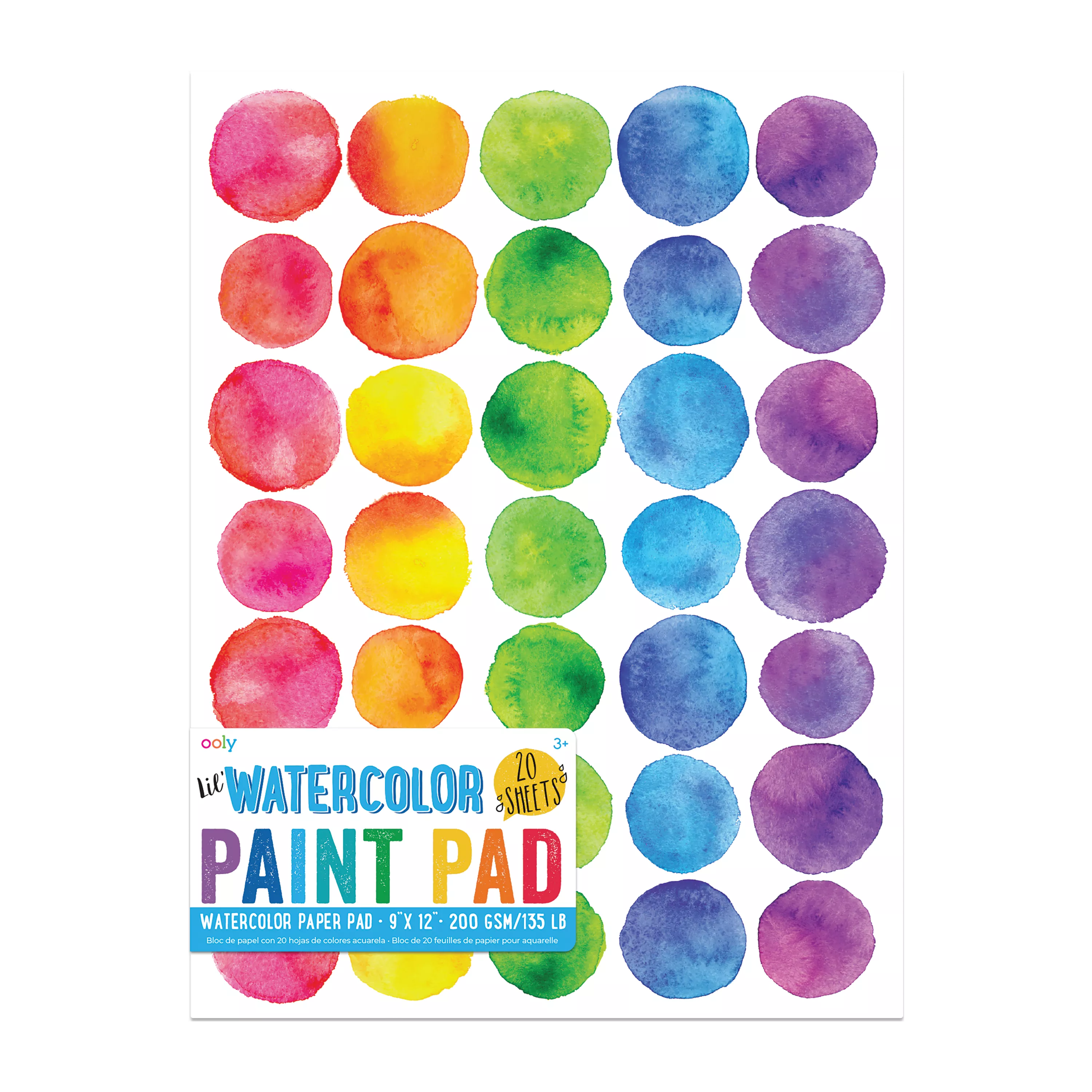 Front cover of OOLY Lil Watercolor Paint Pad