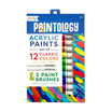 Front of packaging of OOLY Paintology Acrylic Paint Set - Classic Colors