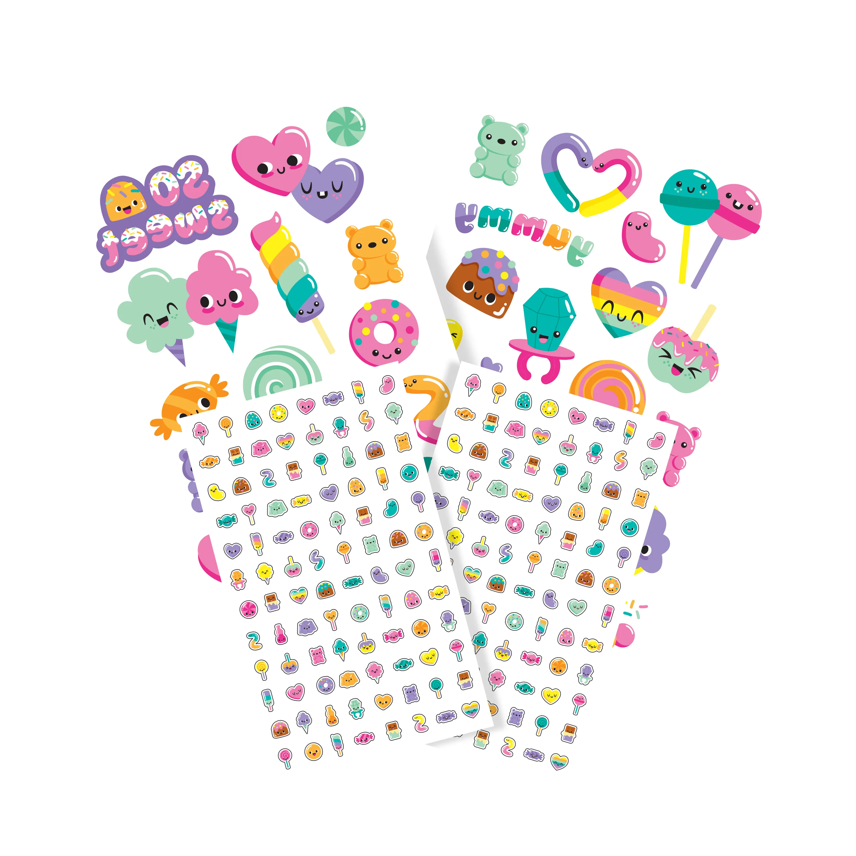 Tattoos and nail sticker sheets from OOLY Tattoo-Palooza Temporary Tattoos & Nail Stickers - Sweet Shop