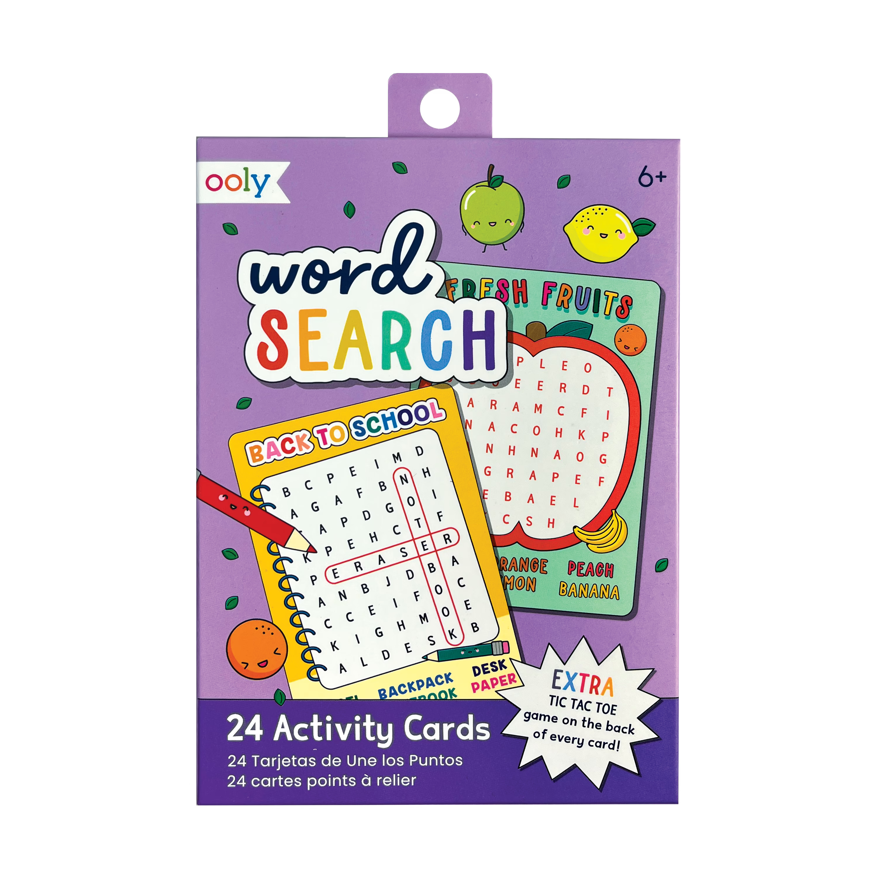 Packaging front of OOLY Word Search Activity Cards