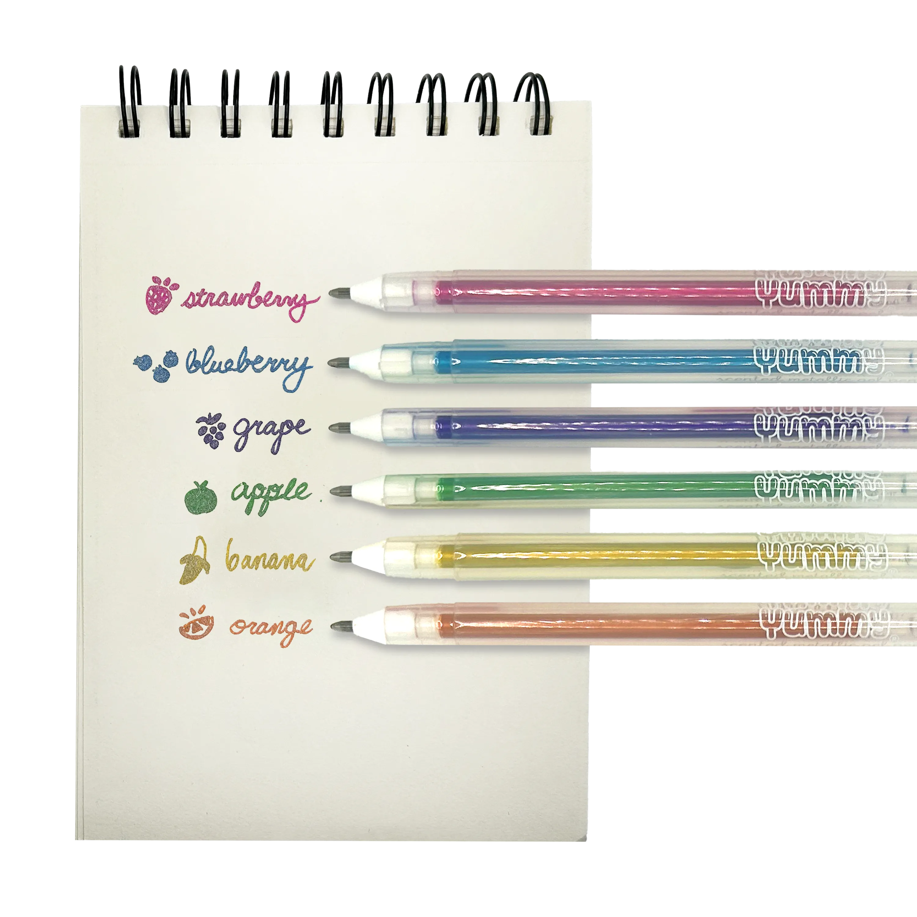 OOLY Yummy Yummy Scented Gel Pens Metallic Scented Swatches