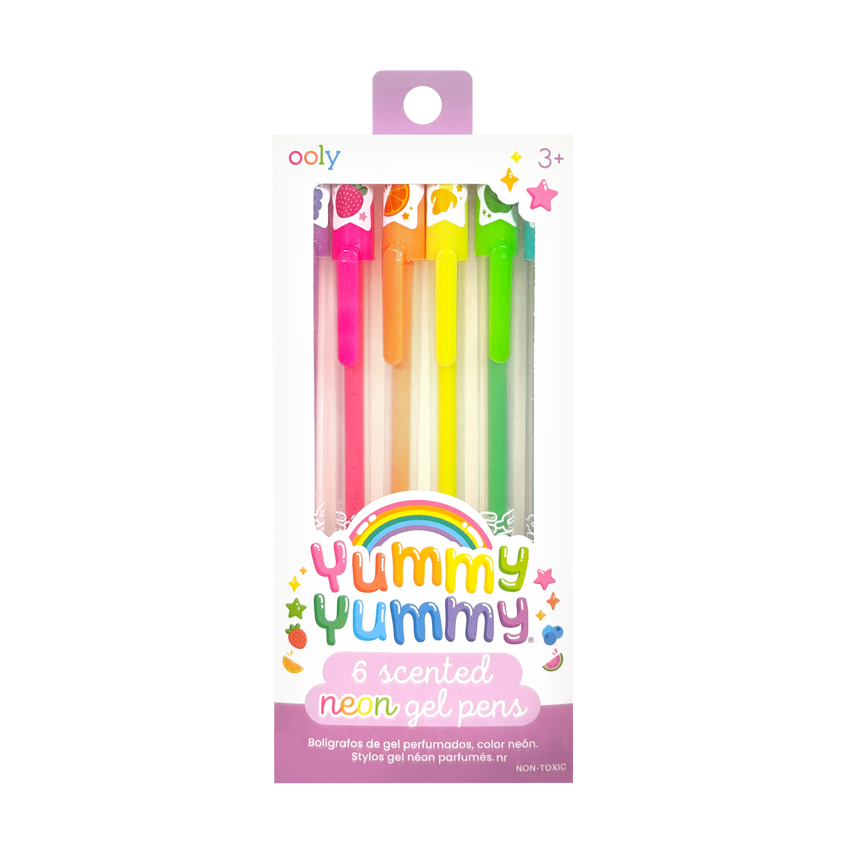 OOLY Yummy Yummy Neon Scented Gel Pens front of packaging