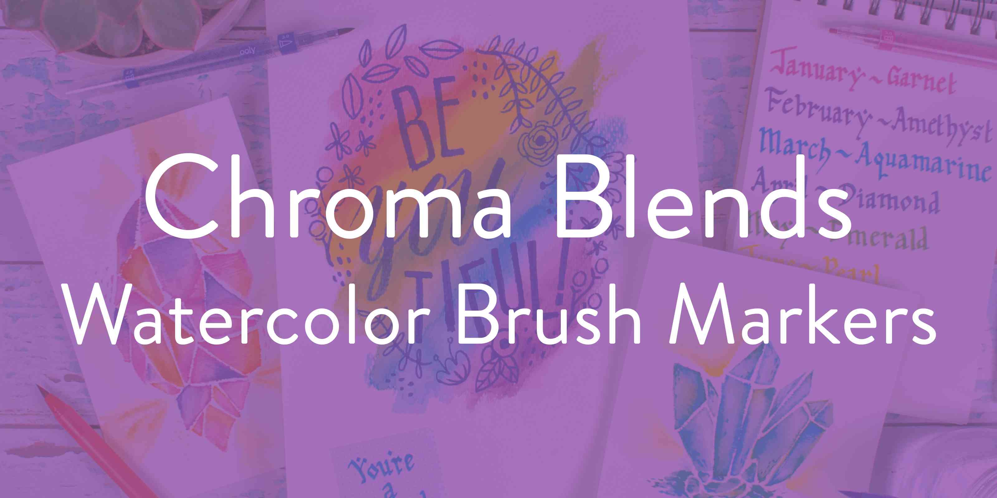 Chroma Blends Watercolor Brush Markers - Karma Kiss