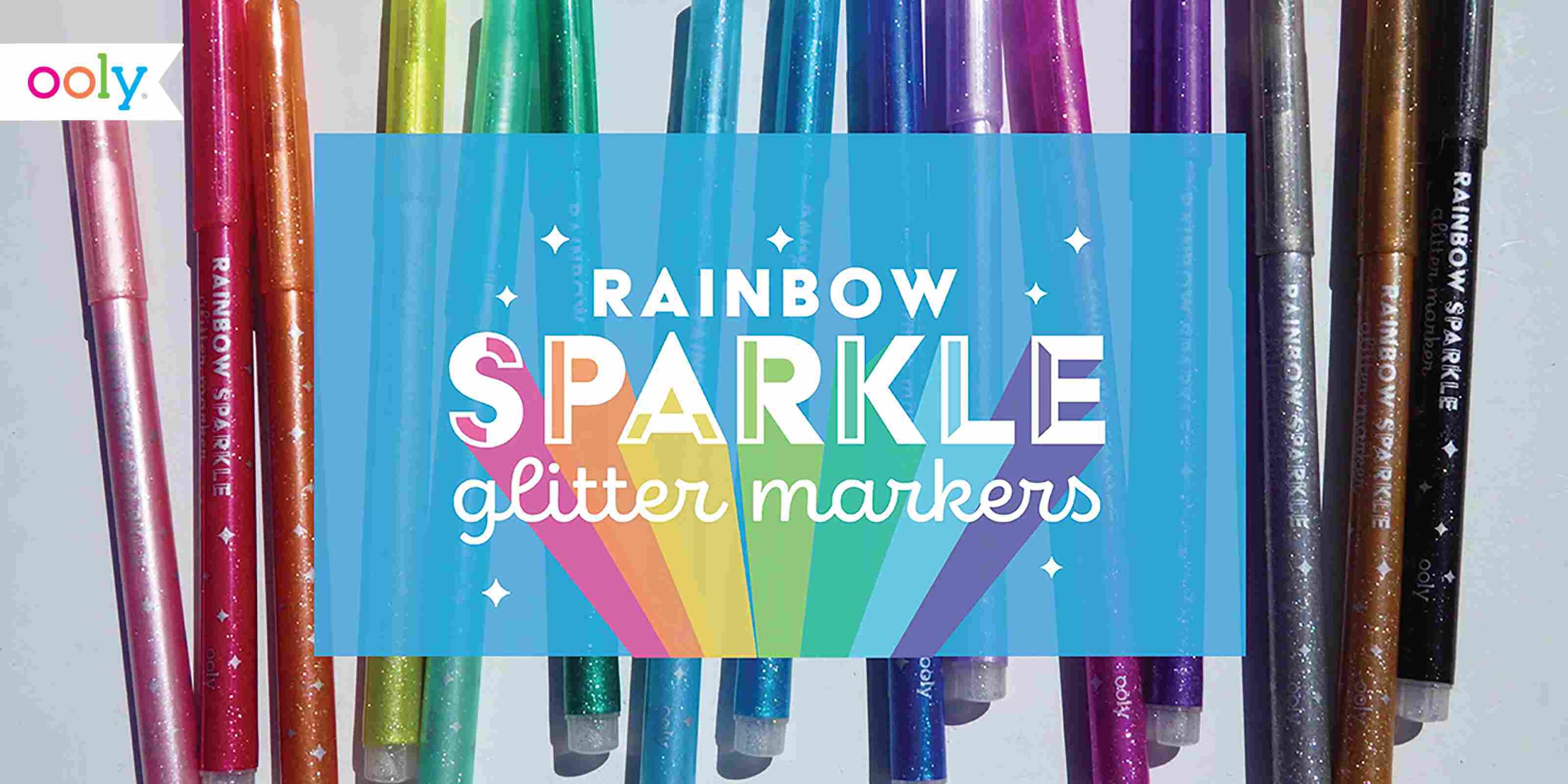 Go Create Rainbow Glitter Packs, 16 Assorted Glitter Colors 