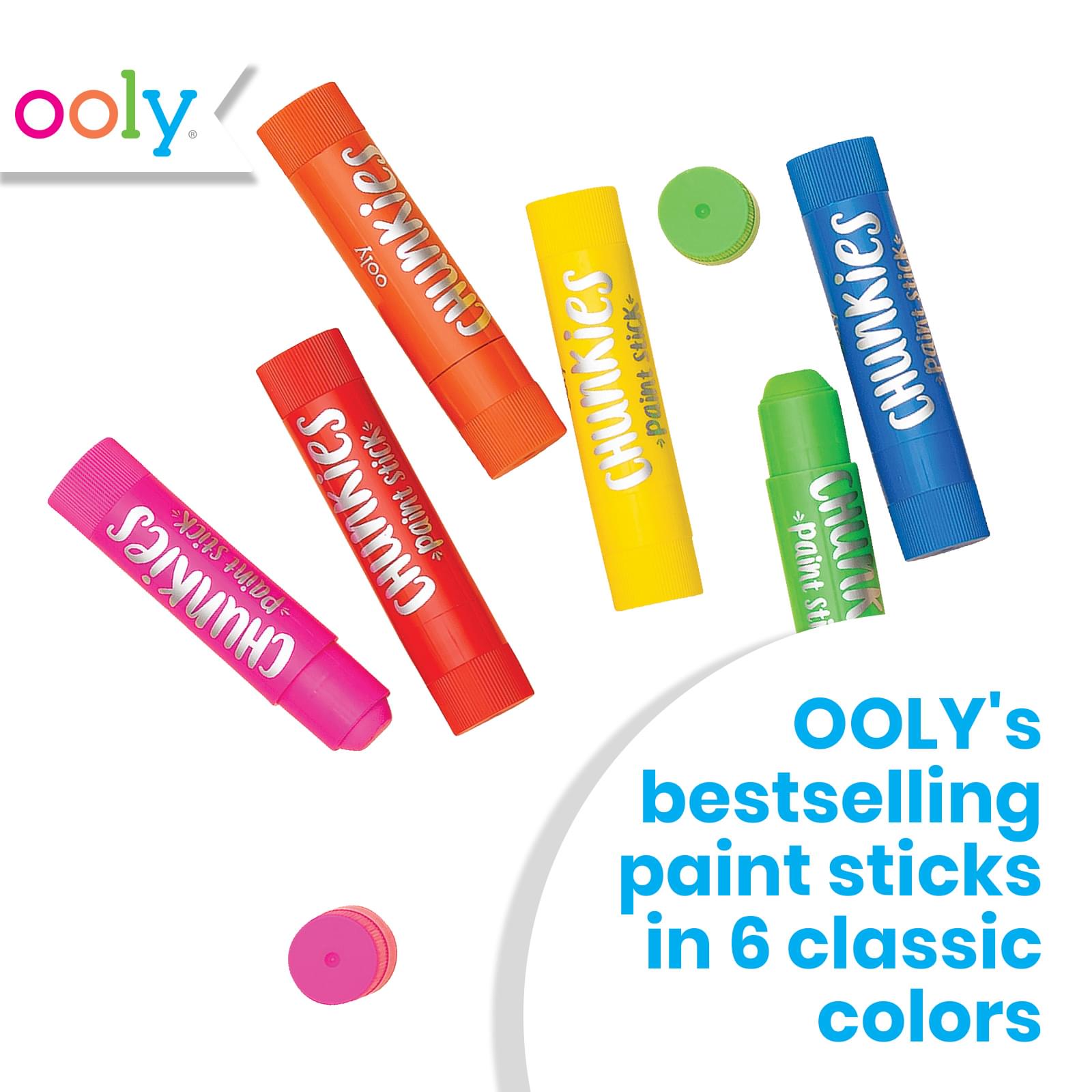OOLY Chunkies Twistable Tempera Paint Sticks For Kids, No Mess Kids Art  Supplies for Kids 4-6, Mess Free Coloring for Toddlers, Classroom Supplies  for Toddler A…