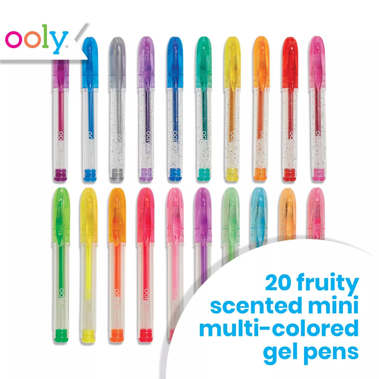  Scribble Stuff Scented Gel Pens - 30 Count - Includes Storage  Box : Office Products