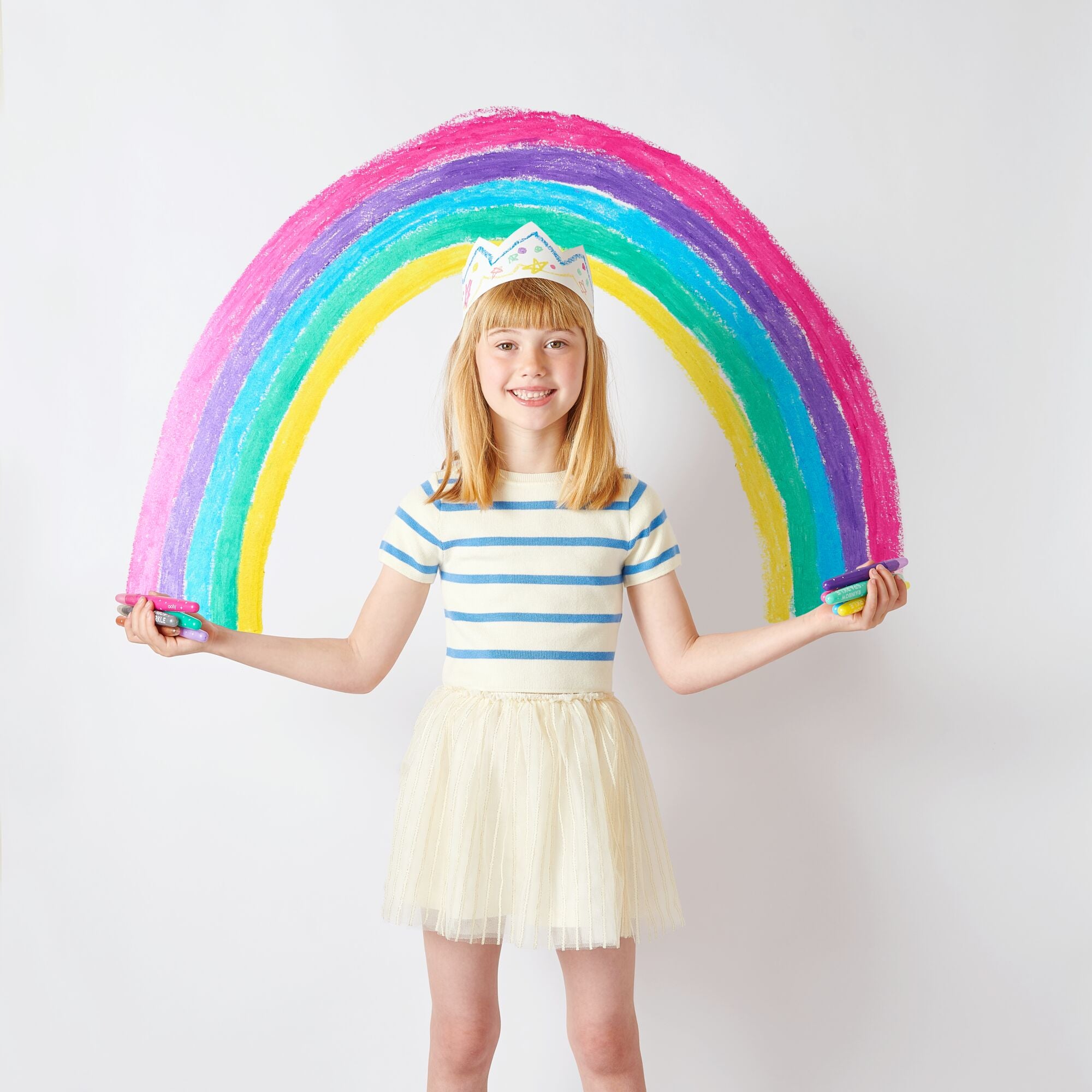 Rainbow Sparkle Watercolor Gel Crayons - OOLY