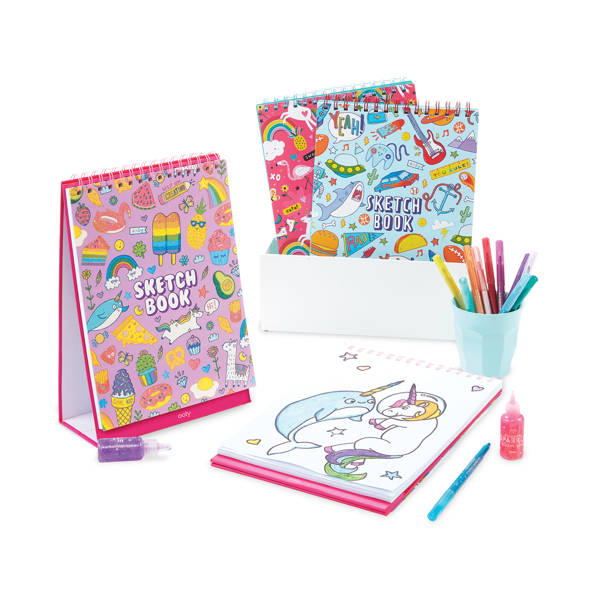 Pink Girls Standing Sketch Book – Stylish Scribe Stationery