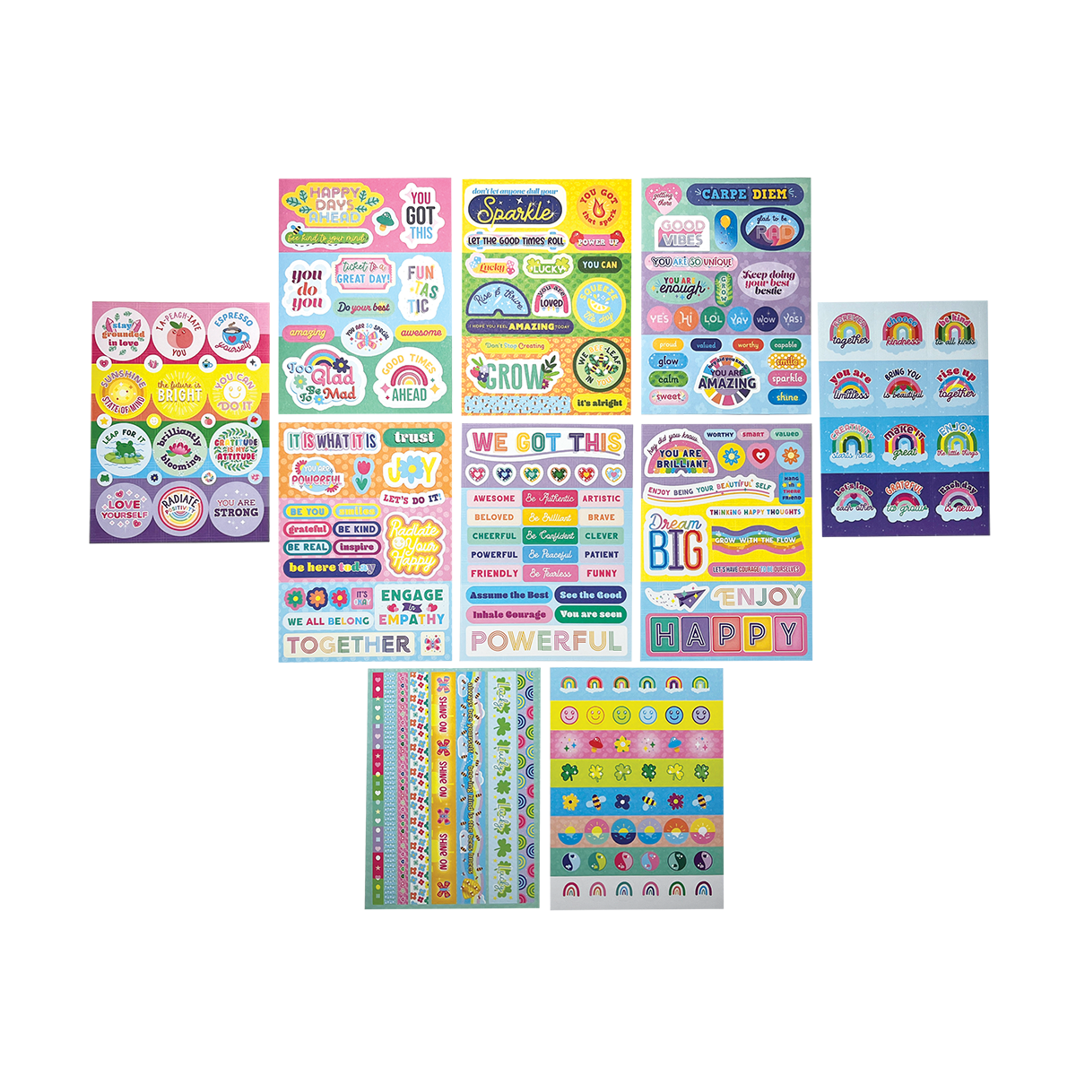 Multicoloured Shiny Star Stickers - 6 Sheets Of Reward Stickers - Planner  Supplies - Reward Chart Stickers - Teacher Supplies - Sticker Set