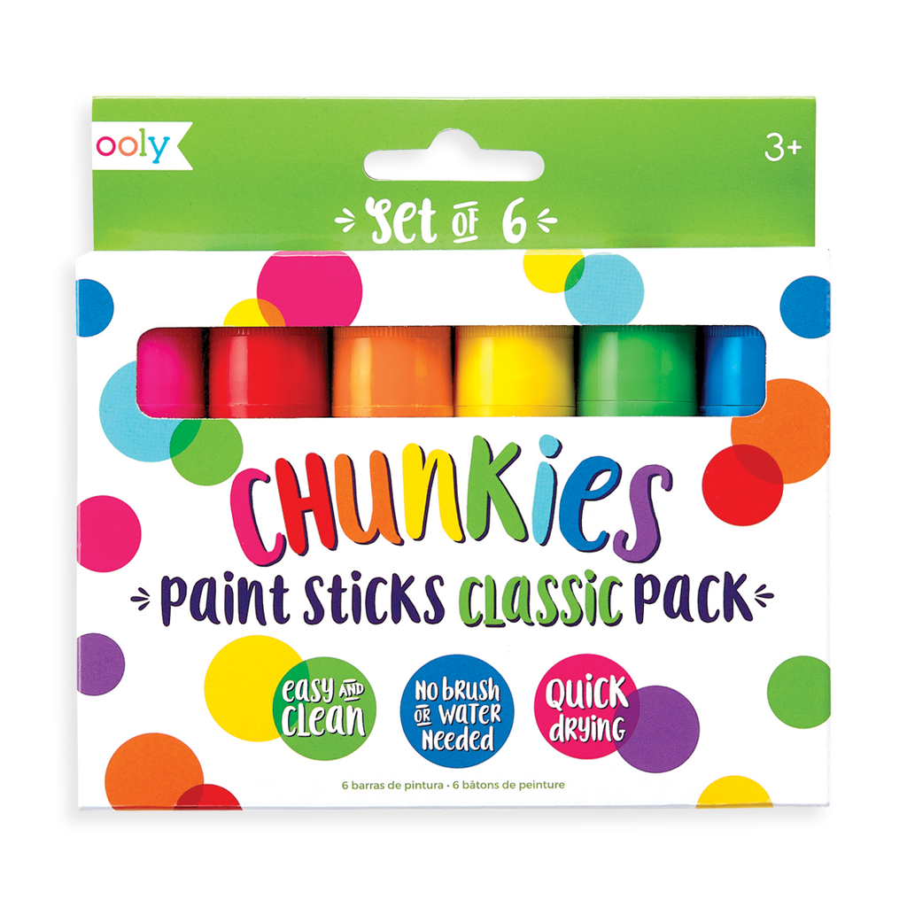 Ooly Chunkies Paint Sticks, Neon or Pastel, Set of 6 – ARCH Art Supplies
