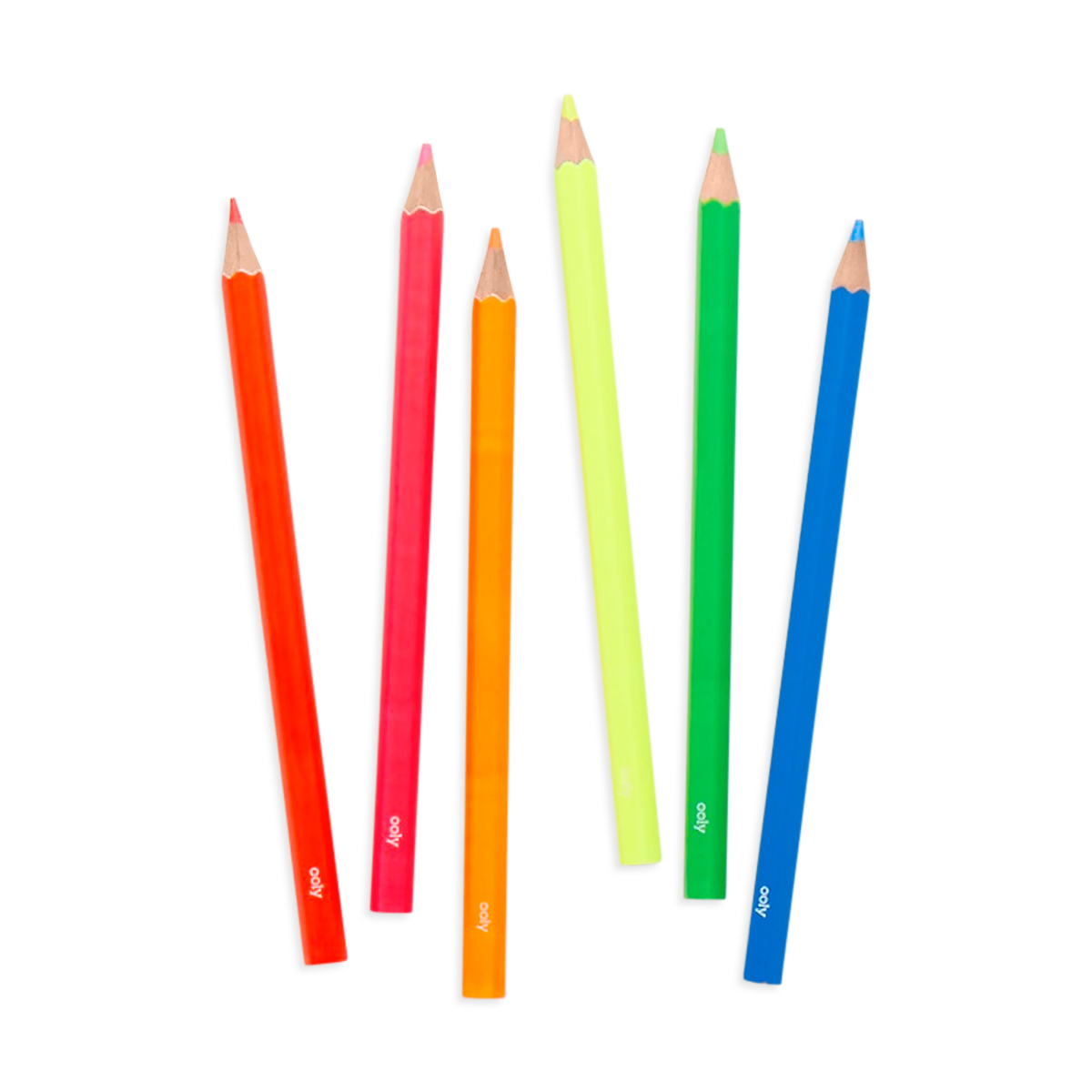 ooly jumbo brights neon colored pencils - Little