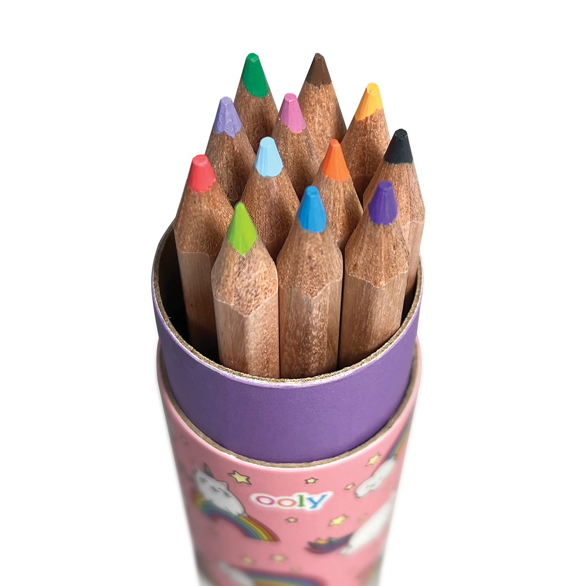 OOLY Modern Metallics 12 Metallic Colored Pencils Art Supplies RARE