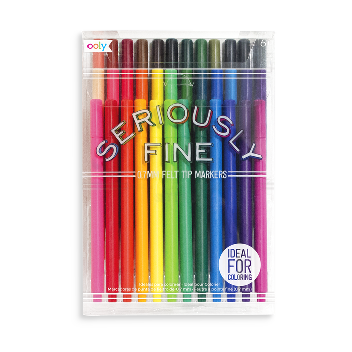 Seriously Fine Felt Tip Markers - Set Of 36 - Ooly