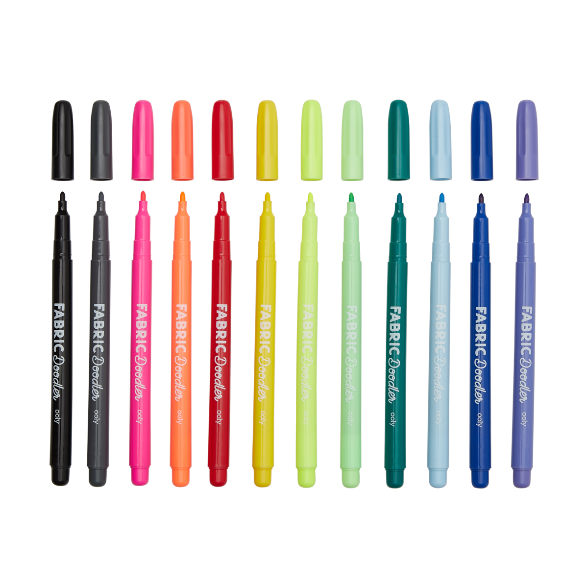 Rainbow Colours Fabric Pens (Pack of 10) Fabric Painting