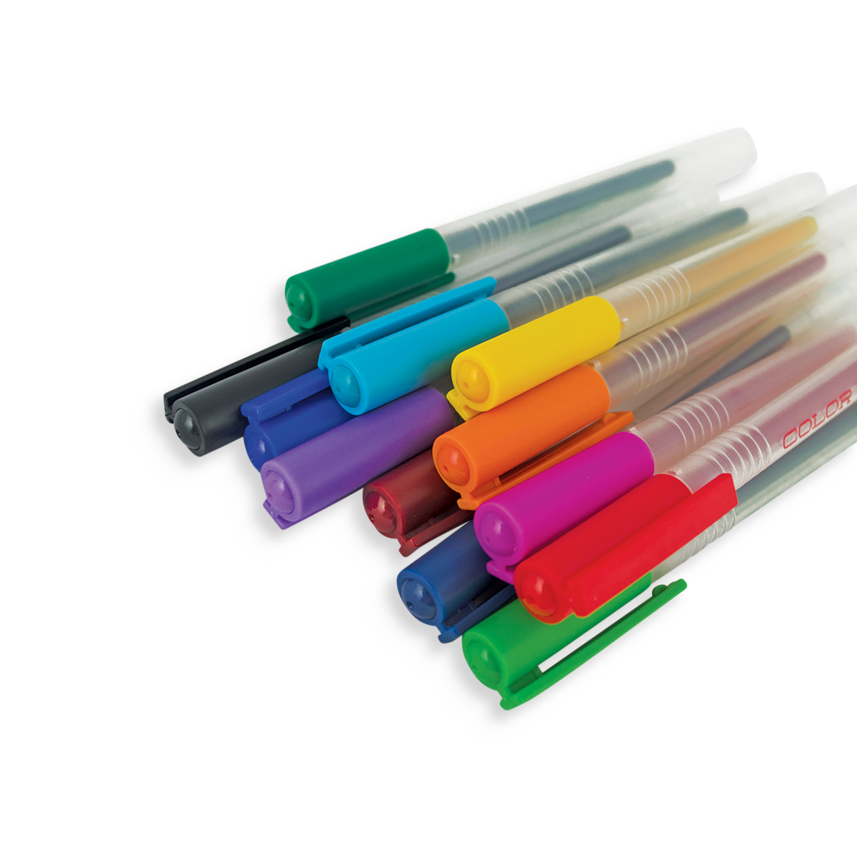 Glitter Gel Pens 16 Assorted Pastel Color 0.7mm Retractable