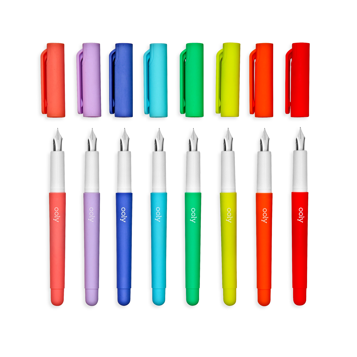 Yoobi Multicolor Pen Set - Clickable Ballpoint Pen with 8 Colors - Rainbow  Color Pens for Kids - Smooth Writing Colored Pens - Cute School Supplies 