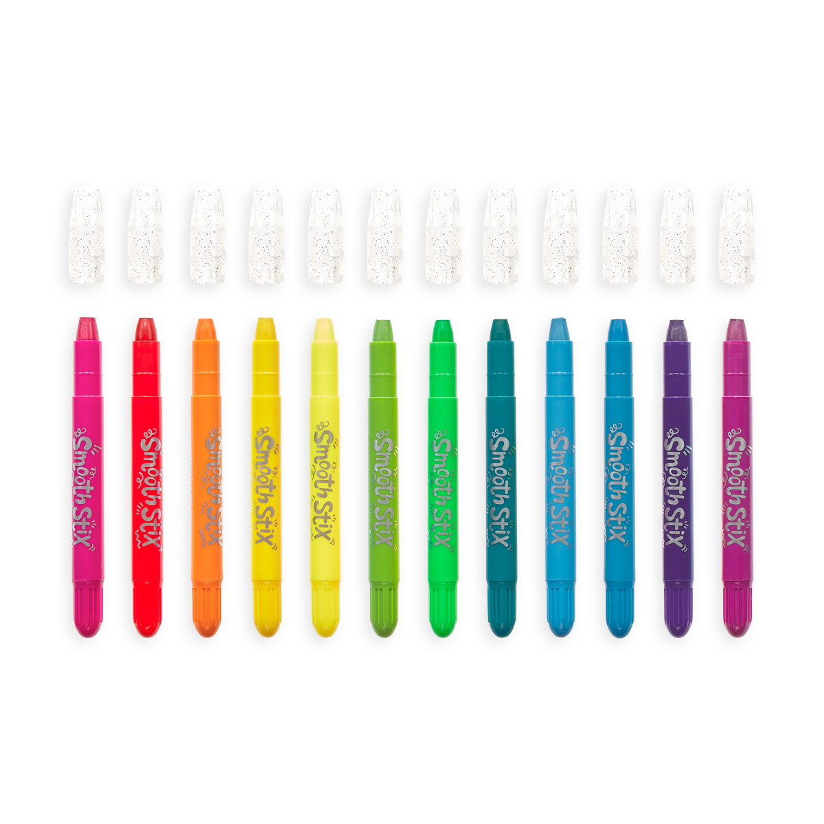  Ooly Smooth Stix Gel Crayons for Kids and Adults with Paint  Brush - Set of 7 Watercolor Rainbow Crayons for Glass and Paper with Clear  Plastic Crayon Case - Easy