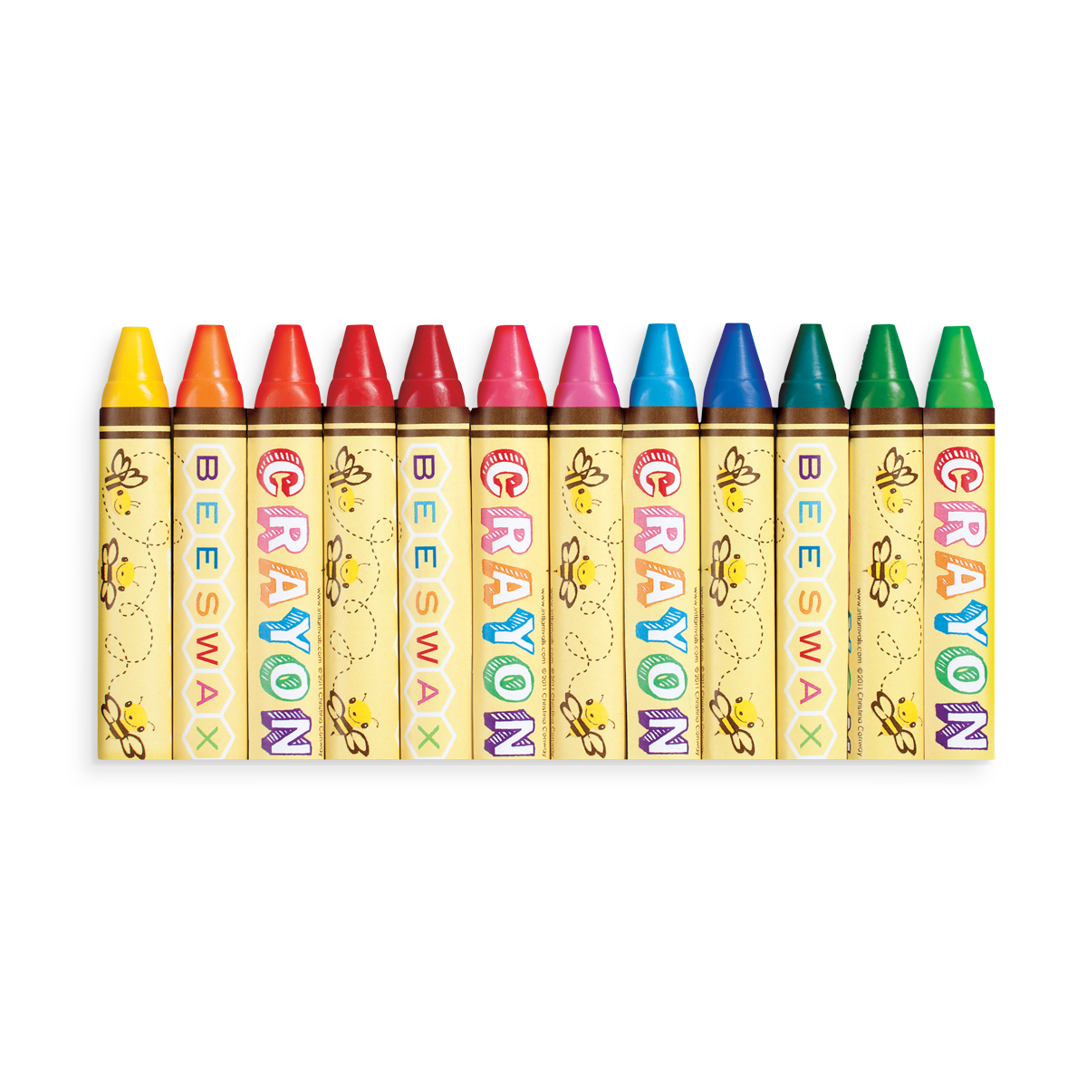 Beeswax Crayons for Toddlers - Three Yellow Starfish