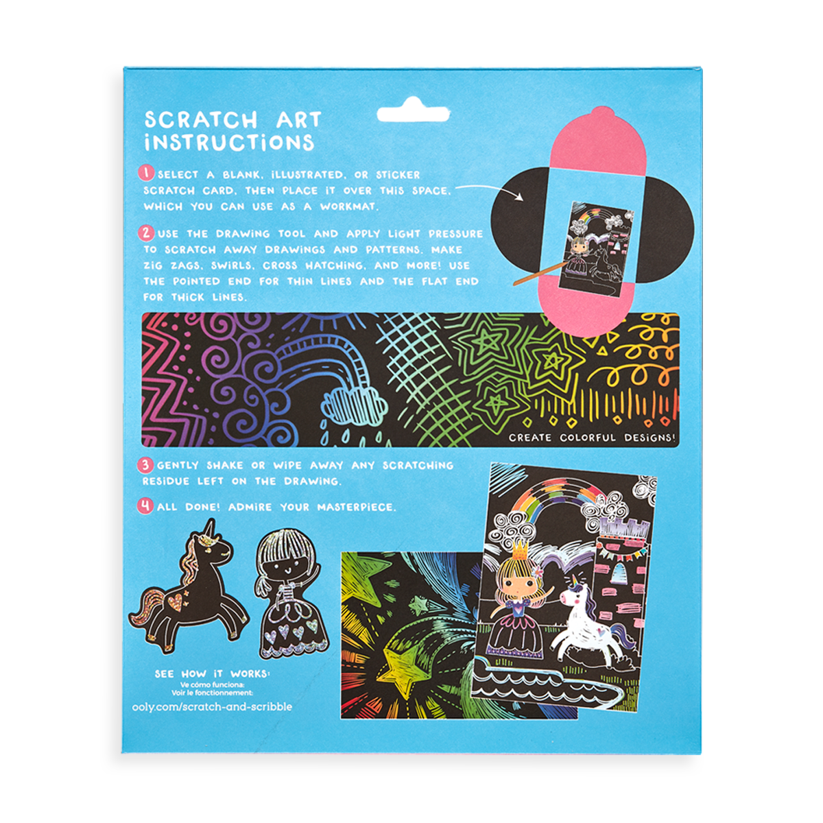 Ooly - Playful Pups Mini Scratch & Scribble Art Kit