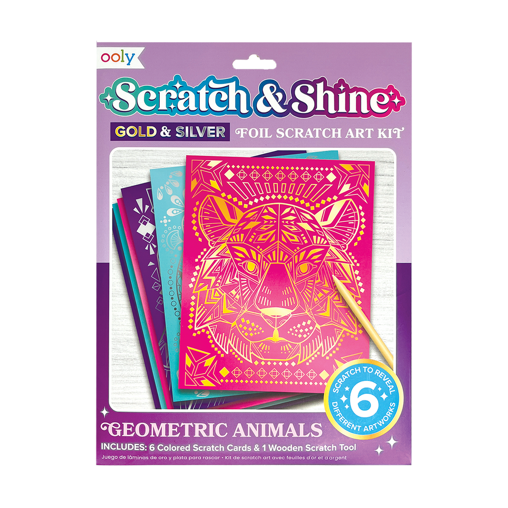 Scratch & Shine Foil Scratch Art Kits - Celestial Skies (7 PC Set) -  Imagination Toys