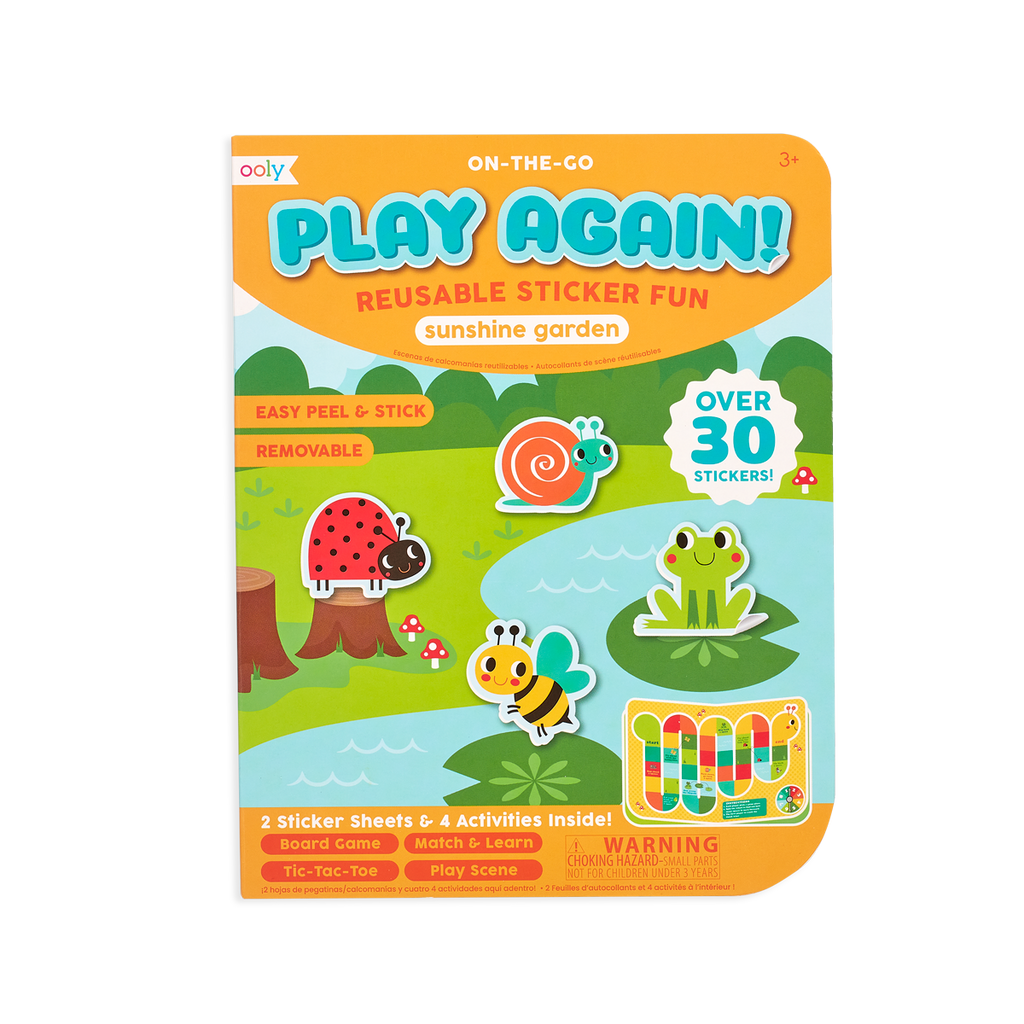 Play Again! Mini Activity Reusable Sticker Books Pet Play Land -  810078035619